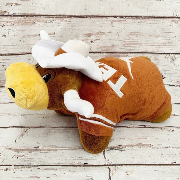 TEXAS LONGHORNS Pillow Pet Plush - Picture 1 of 14
